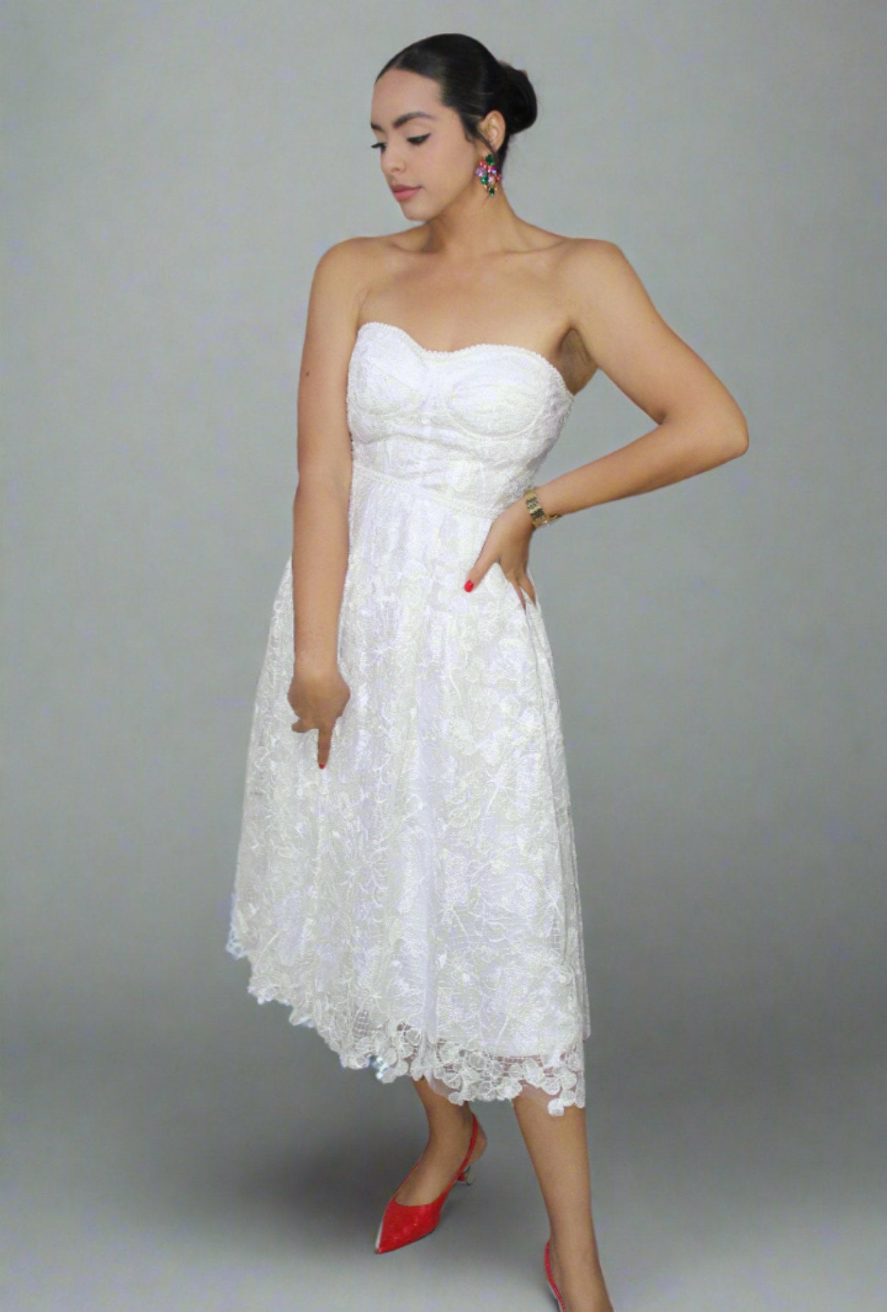 Midi Lace Dress