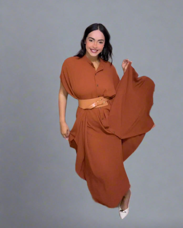 Camel Serena Dress