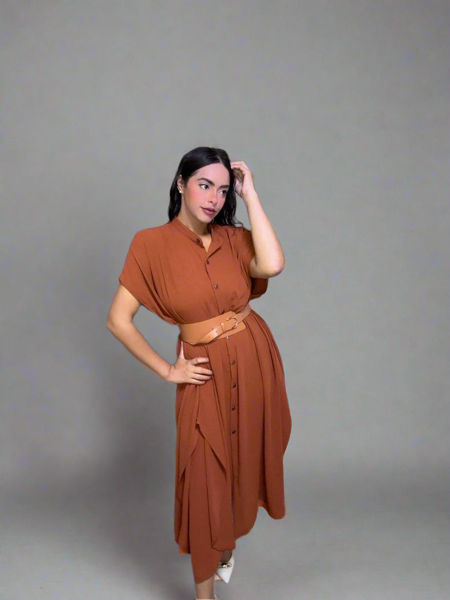 Camel Serena Dress