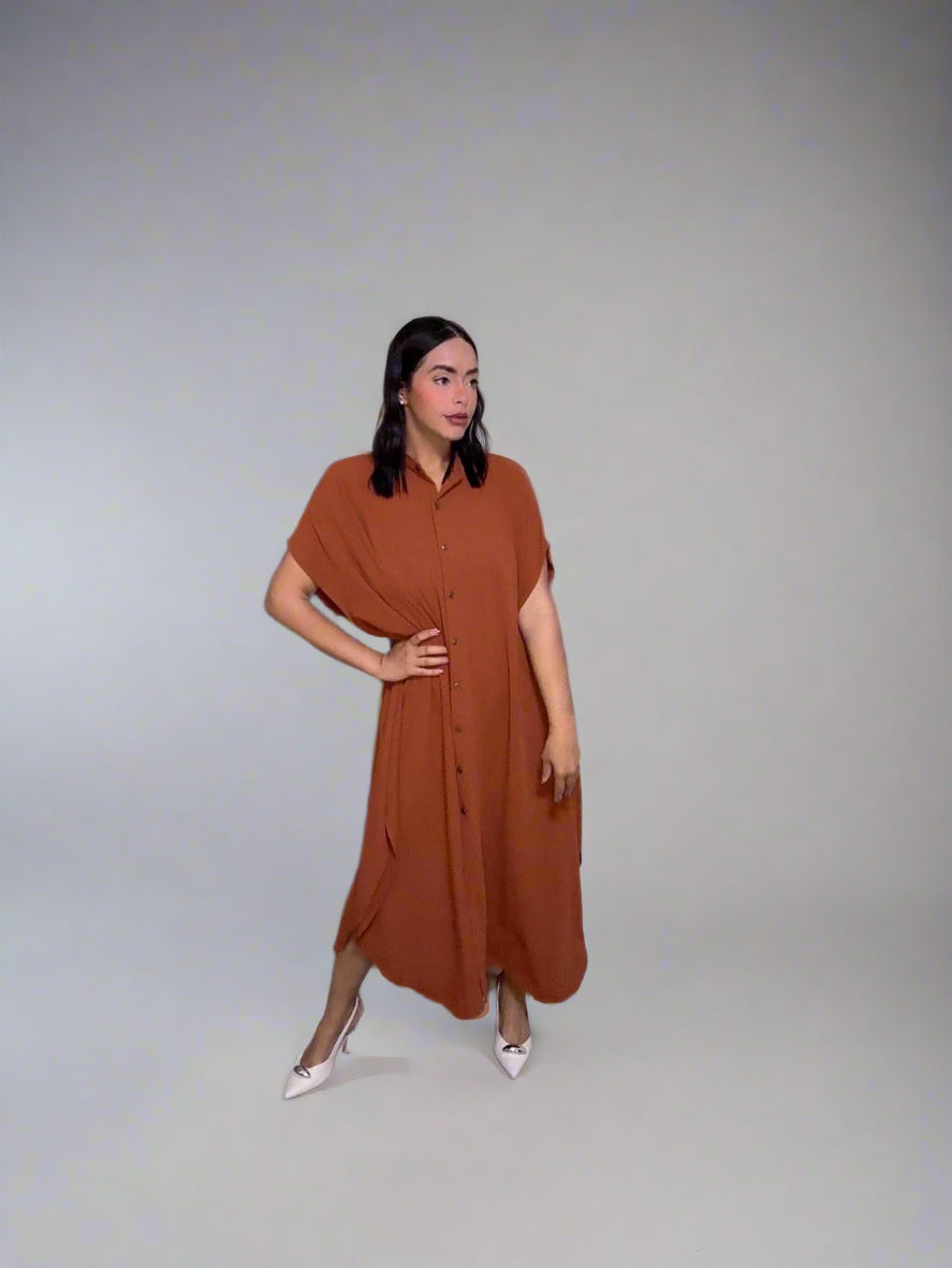 Camel Serena Dress