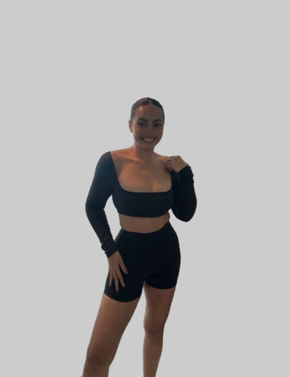 Black Crop Top